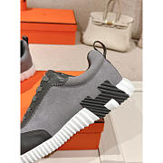 Hermes Bouncing Sneaker In Grey - 4