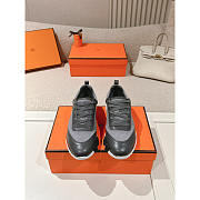 Hermes Bouncing Sneaker In Grey - 3