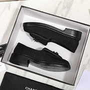 Chanel Turn Lock Loafers Denim Black - 4