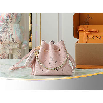 Louis Vuitton Bella Perforated Mahina Calfskin Pink 22x14x19cm
