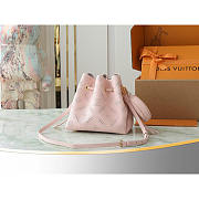 Louis Vuitton Bella Perforated Mahina Calfskin Pink 22x14x19cm - 2