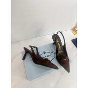 Prada Brown Suede Slingback Pumps 7cm - 3