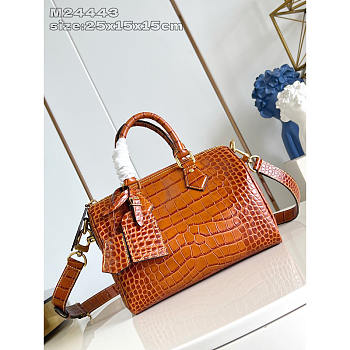 Louis Vuitton Speedy 25 Handbag In Crocodile Leather 25x15x15cm