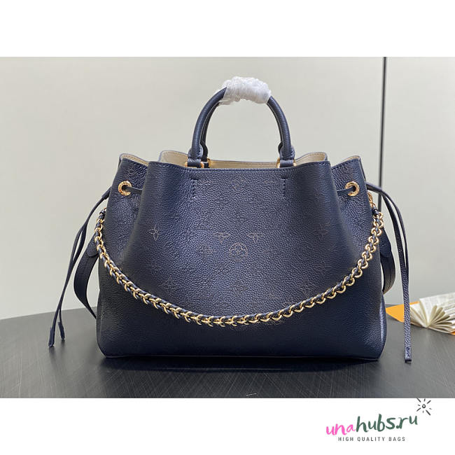 Louis Vuitton Bella Tote Mahina In Navy 32x23x13cm - 1