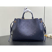Louis Vuitton Bella Tote Mahina In Navy 32x23x13cm - 3