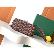 Goyard Muse Mini Vanity In Burgundy 16x8x10cm - 5