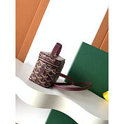 Goyard Muse Mini Vanity In Burgundy 16x8x10cm - 4