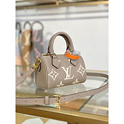 Louis Vuitton Nano Speedy Monogram Grey 16x10x7.5cm - 3