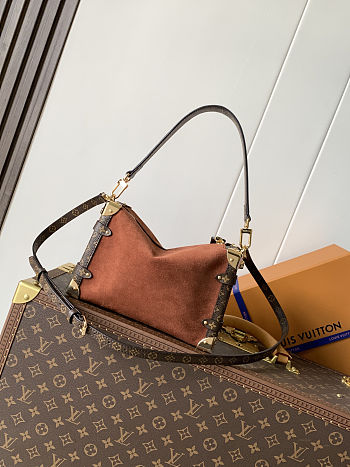 Louis Vuitton Side Trunk MM Suede calfskin 23.5x16x8.5cm