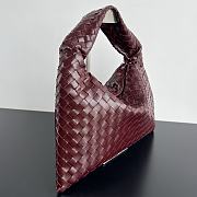 Bottega Veneta Hop Bag Red Wine 46x21x10CM - 4