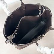 Prada Buckle leather tote bag in brown 48x34x18cm - 4