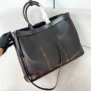 Prada Buckle leather tote bag in brown 48x34x18cm - 3