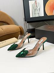 Alaia Green Heels 8.5cm - 1