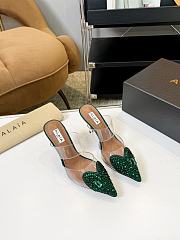 Alaia Green Heels 8.5cm - 2