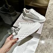 Jimmy Choo Diamond Maxi F II  White Sneaker  - 3