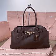 Miu Miu Aventure Dark Brown leather bag 44x22.5x14.5cm - 1