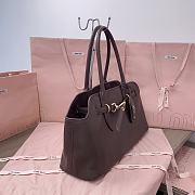 Miu Miu Aventure Dark Brown leather bag 44x22.5x14.5cm - 2