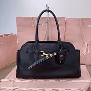Miu Miu Aventure Black leather bag 44x22.5x14.5cm - 1