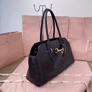 Miu Miu Aventure Black leather bag 44x22.5x14.5cm - 3