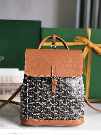 Goyard Brown Backpack 20x19x9cm