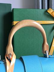 Goyard Mini Saigon Souple Top Handle Blue 20x15x7.5cm - 3