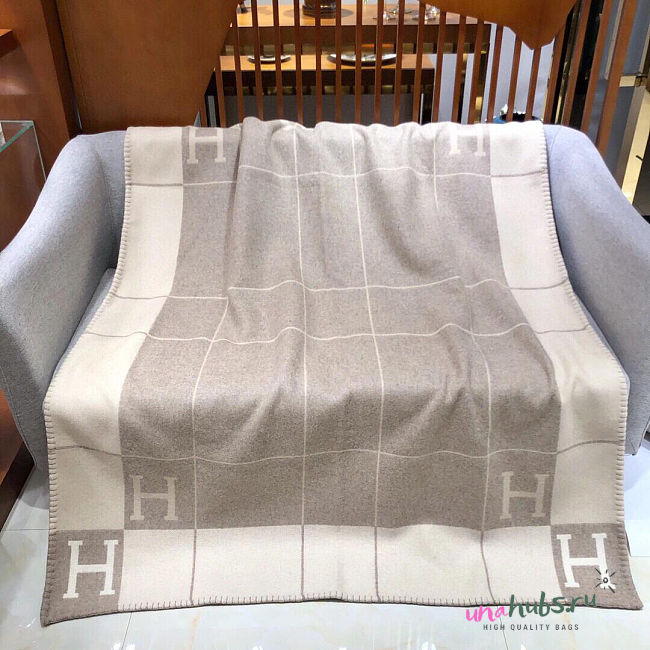 Hermes Avalon III throw blanket Beige 170x135cm - 1