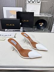 Alaia Black White Heels 8.5cm - 1