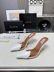 Alaia Black White Heels 8.5cm - 3