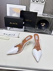 Alaia Black White Heels 8.5cm - 2