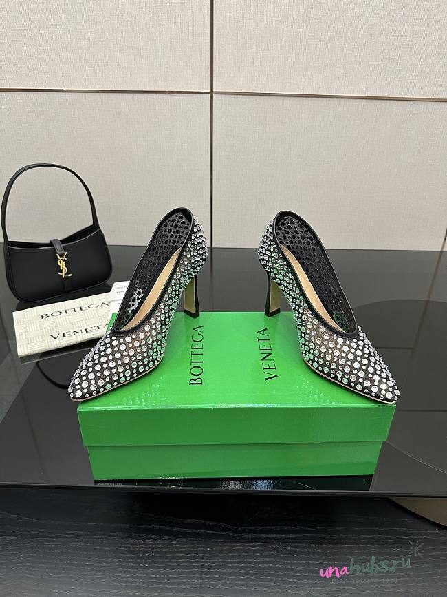 Bottega Veneta Sofia 90 Crystal Black pumps - 1
