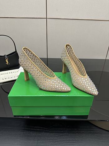 Bottega Veneta Sofia 90 Crystal Beige pumps