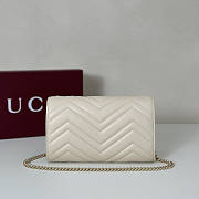 Gucci GG Marmont White wallet on chain 20x12x4cm - 3