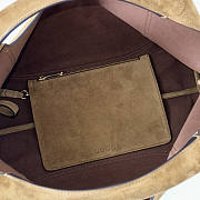 Gucci Softbit Shoulder Bag Brown Suede 46x26x16cm - 3