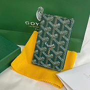 Goyard Card Wallet Green 11x8cm - 1