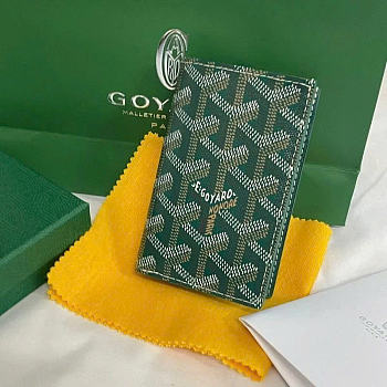 Goyard Card Wallet Green 11x8cm
