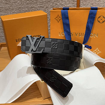 Louis Vuitton Black Damier Belt