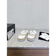 Chanel Toe - Thong Slippers In White - 4