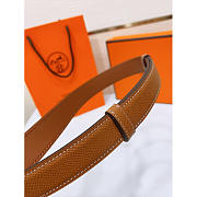 Hermes Brown Leather Belt 2.4cm - 3