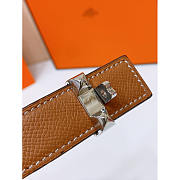 Hermes Brown Leather Belt 2.4cm - 2