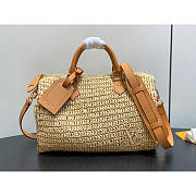 Louis Vuitton Speedy 30 Bandoulière Raffia Natural Beige 34x22x19cm - 1