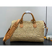 Louis Vuitton Speedy 30 Bandoulière Raffia Natural Beige 34x22x19cm - 2