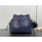 Louis Vuitton Bella Bucket Bag Calf Leather Navy 22x14x19cm - 1