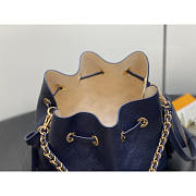 Louis Vuitton Bella Bucket Bag Calf Leather Navy 22x14x19cm - 3