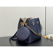 Louis Vuitton Bella Bucket Bag Calf Leather Navy 22x14x19cm - 2