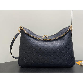 Louis Vuitton Boulogne GM Handbag Black 40x29x15cm
