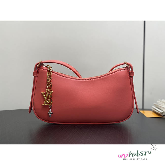 Louis Vuitton Pochette LV Bloom Calfskin Rose 23x10x4cm - 1