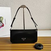 Prada brushed-leather Black shoulder bag 26x12x4.8cm - 1