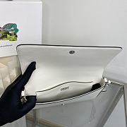 Prada brushed-leather White shoulder bag 26x12x4.8cm - 2