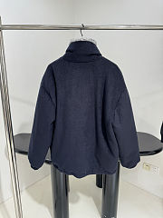 Miu Miu Fleece down Navy Blue jacket - 2
