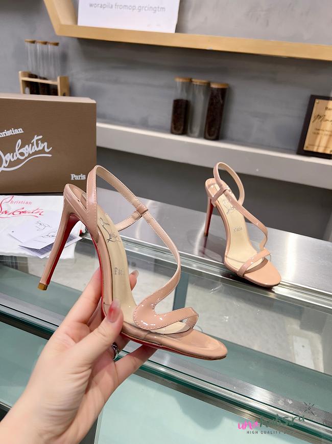 Christian Louboutin Nudes Rosalie Patent sandals 10cm - 1